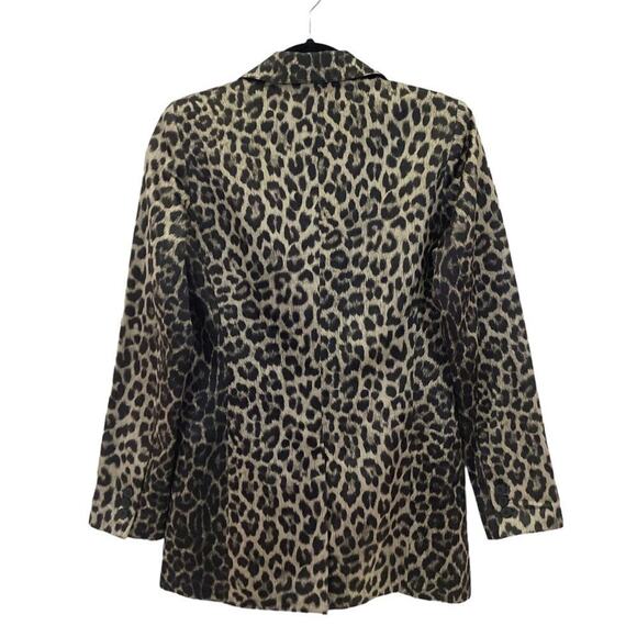 Smythe Original Boyfriend Blazer In Classic Grey Leopard Size 4 - Picture 8 of 11